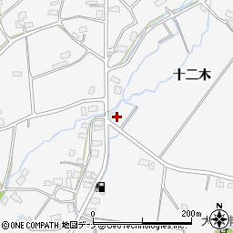 秋田県大仙市高関上郷十二木67周辺の地図