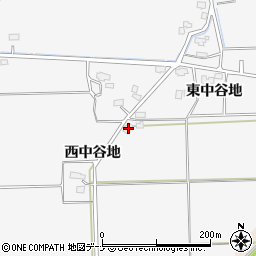 秋田県大仙市高関上郷西中谷地76周辺の地図