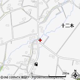 秋田県大仙市高関上郷十二木67-1周辺の地図