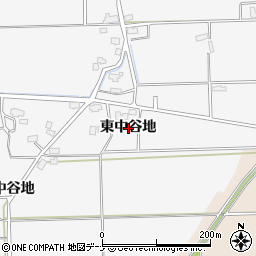 秋田県大仙市高関上郷（東中谷地）周辺の地図