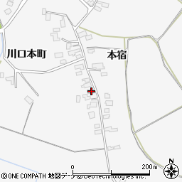 秋田県大仙市南外本宿58-2周辺の地図