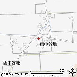秋田県大仙市高関上郷西中谷地56周辺の地図