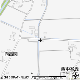 秋田県大仙市高関上郷西中谷地26周辺の地図