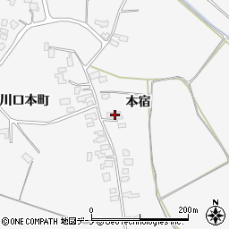 秋田県大仙市南外本宿22周辺の地図