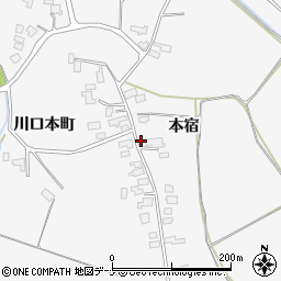 秋田県大仙市南外本宿22-2周辺の地図