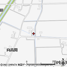 秋田県大仙市高関上郷向高関23周辺の地図