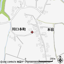 秋田県大仙市南外本宿46-1周辺の地図
