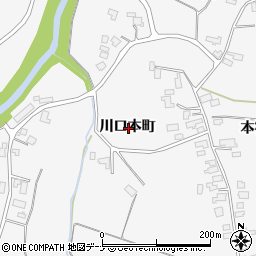 秋田県大仙市南外川口本町周辺の地図