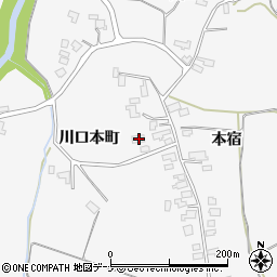 秋田県大仙市南外本宿43周辺の地図