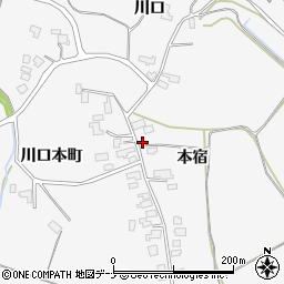 秋田県大仙市南外本宿25-3周辺の地図