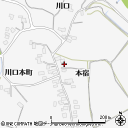 秋田県大仙市南外本宿25-2周辺の地図