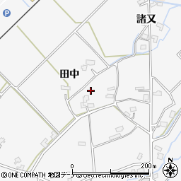 秋田県大仙市高関上郷（田中）周辺の地図