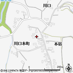 秋田県大仙市南外本宿42周辺の地図