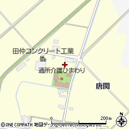 秋田県大仙市花館中大戸周辺の地図