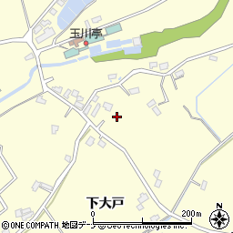 秋田県大仙市花館周辺の地図