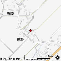 秋田県大仙市高関上郷野際190周辺の地図