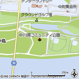 中川原コミュニティ公園周辺の地図
