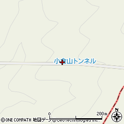 小倉山トンネル周辺の地図