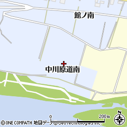 秋田県大仙市神宮寺中川原道南周辺の地図