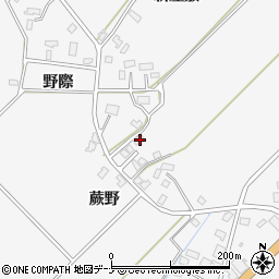 秋田県大仙市高関上郷野際181周辺の地図