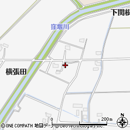 秋田県大仙市高関上郷横張田171周辺の地図