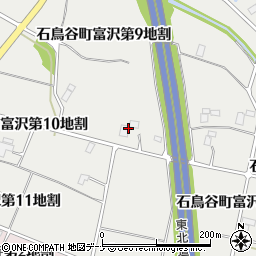 岩手県花巻市石鳥谷町富沢（第９地割）周辺の地図