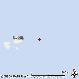 沖松島周辺の地図