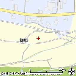秋田県大仙市花館柳原周辺の地図
