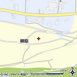 秋田県大仙市花館（柳原）周辺の地図