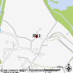 秋田県大仙市南外川口周辺の地図