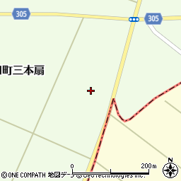 秋田県大仙市太田町三本扇小柳周辺の地図