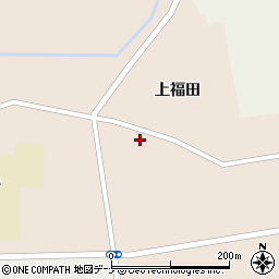 秋田県大仙市福田川原道下25周辺の地図