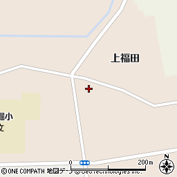 秋田県大仙市福田川原道下周辺の地図