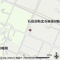 岩手県花巻市石鳥谷町北寺林第８地割周辺の地図