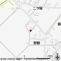 秋田県大仙市高関上郷野際44周辺の地図