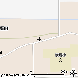 秋田県大仙市福田大面6周辺の地図