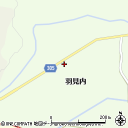 秋田県大仙市太田町三本扇羽見内95-2周辺の地図