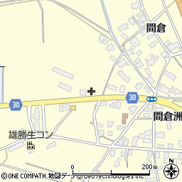 秋田県大仙市花館間倉156周辺の地図