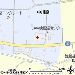 秋田県大仙市神宮寺中川原周辺の地図