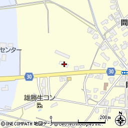 秋田県大仙市花館間倉157周辺の地図