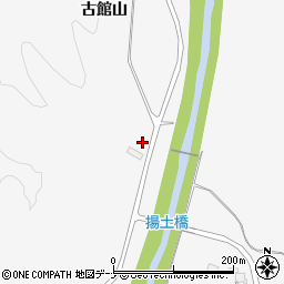秋田県大仙市南外（古館山）周辺の地図
