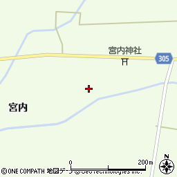 秋田県大仙市太田町三本扇宮内86周辺の地図