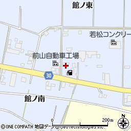 秋田県大仙市神宮寺館ノ越周辺の地図