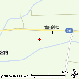 秋田県大仙市太田町三本扇宮内85周辺の地図