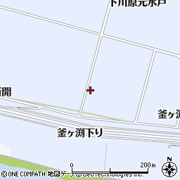 秋田県大仙市神宮寺（釜ヶ渕下り）周辺の地図