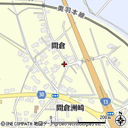 秋田県大仙市花館間倉279周辺の地図