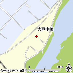 秋田県大仙市花館大戸中嶋周辺の地図