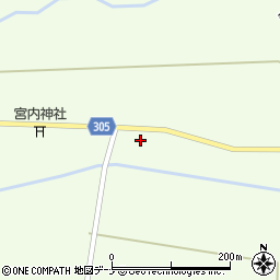 秋田県大仙市太田町三本扇（三本柳）周辺の地図