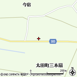秋田県大仙市太田町三本扇狐柳172周辺の地図