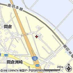 秋田県大仙市花館間倉345周辺の地図